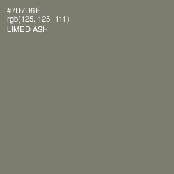 #7D7D6F - Limed Ash Color Image